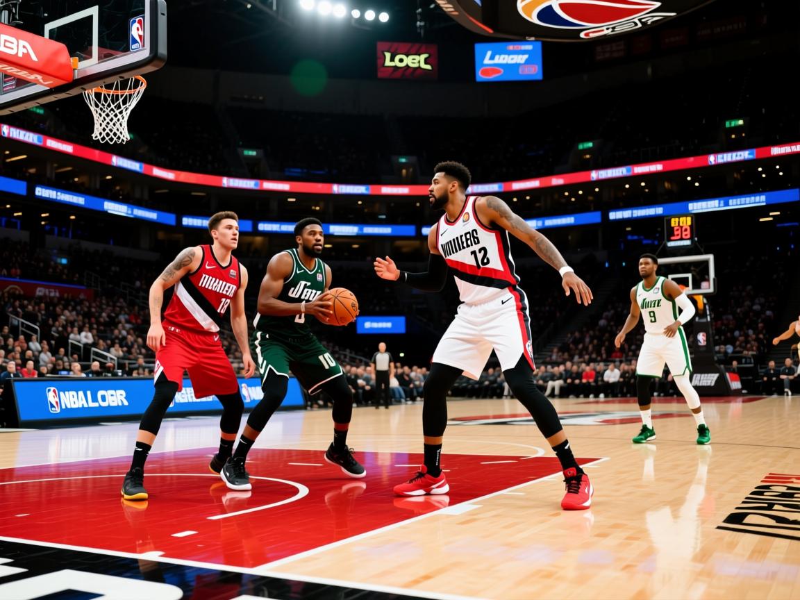 开拓者队力克爵士队，取得四连胜